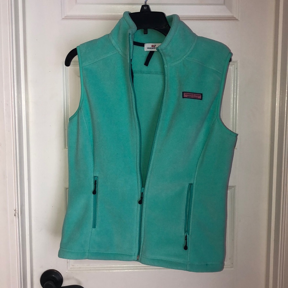Vineyard Vines Mint Green Fuzzy Vest